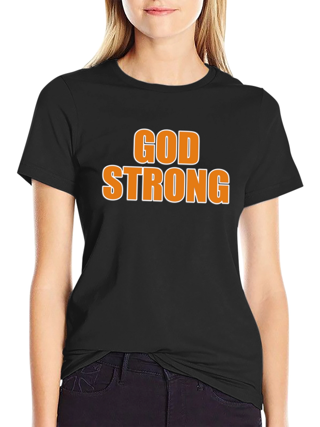 God Strong Graphic Tee - Religious Inspiration