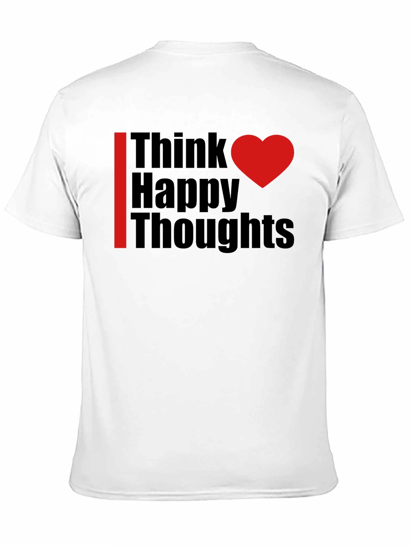 Think Happy Thoughts Black Graphic Tee