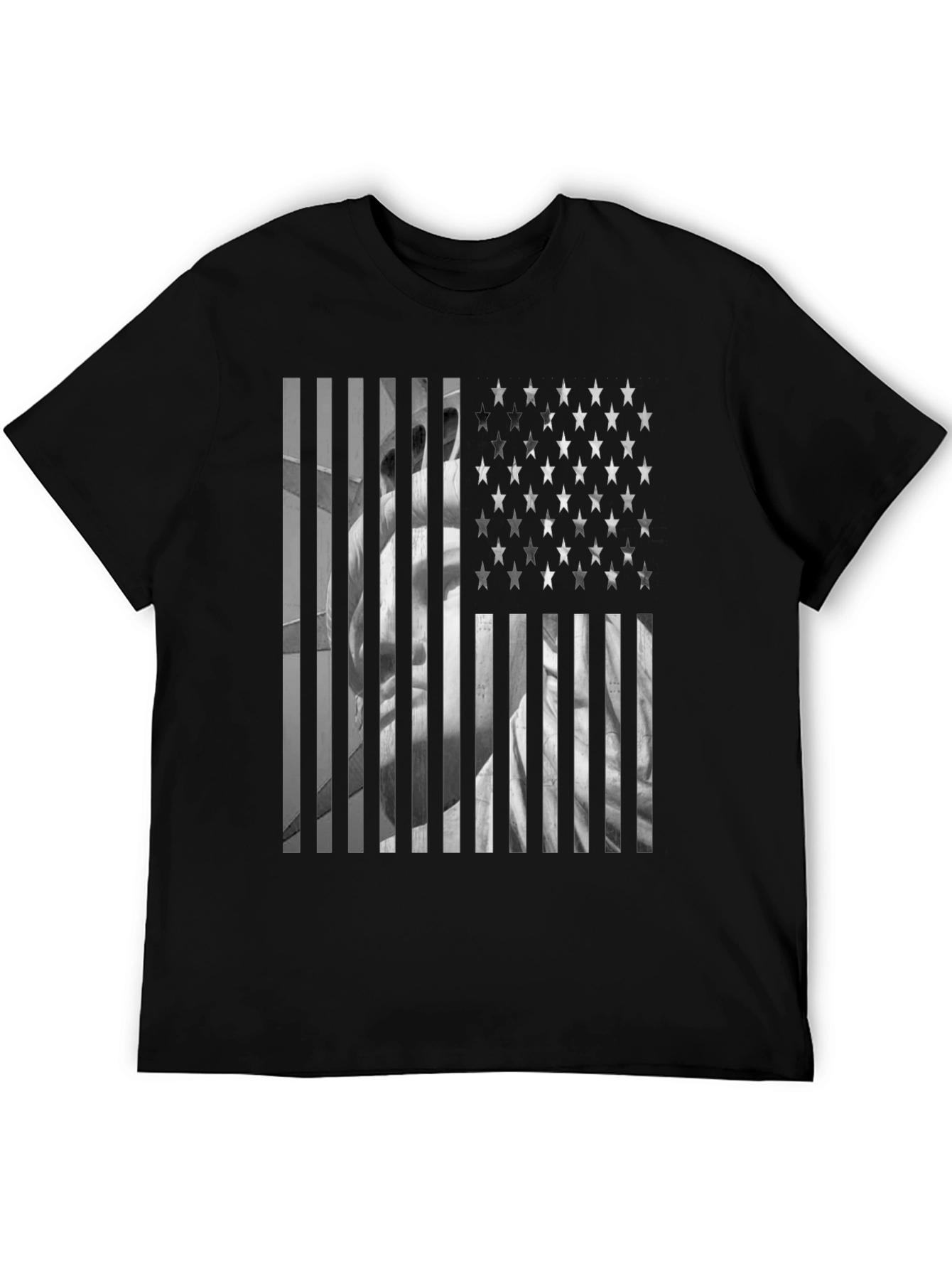 American Flag Statue T-Shirt