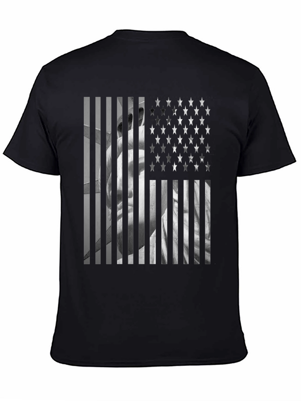 American Flag Statue T-Shirt