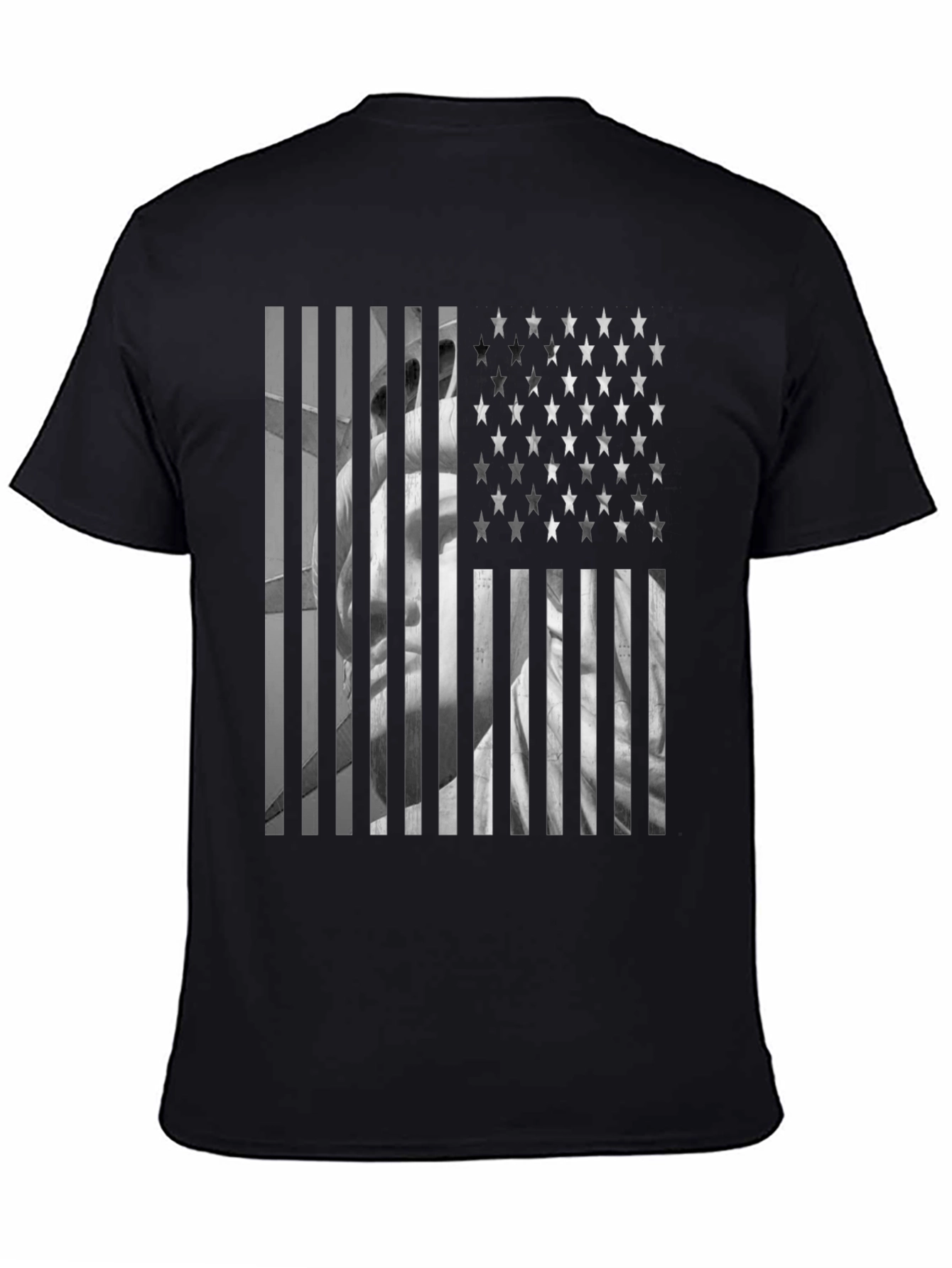 American Flag Statue T-Shirt