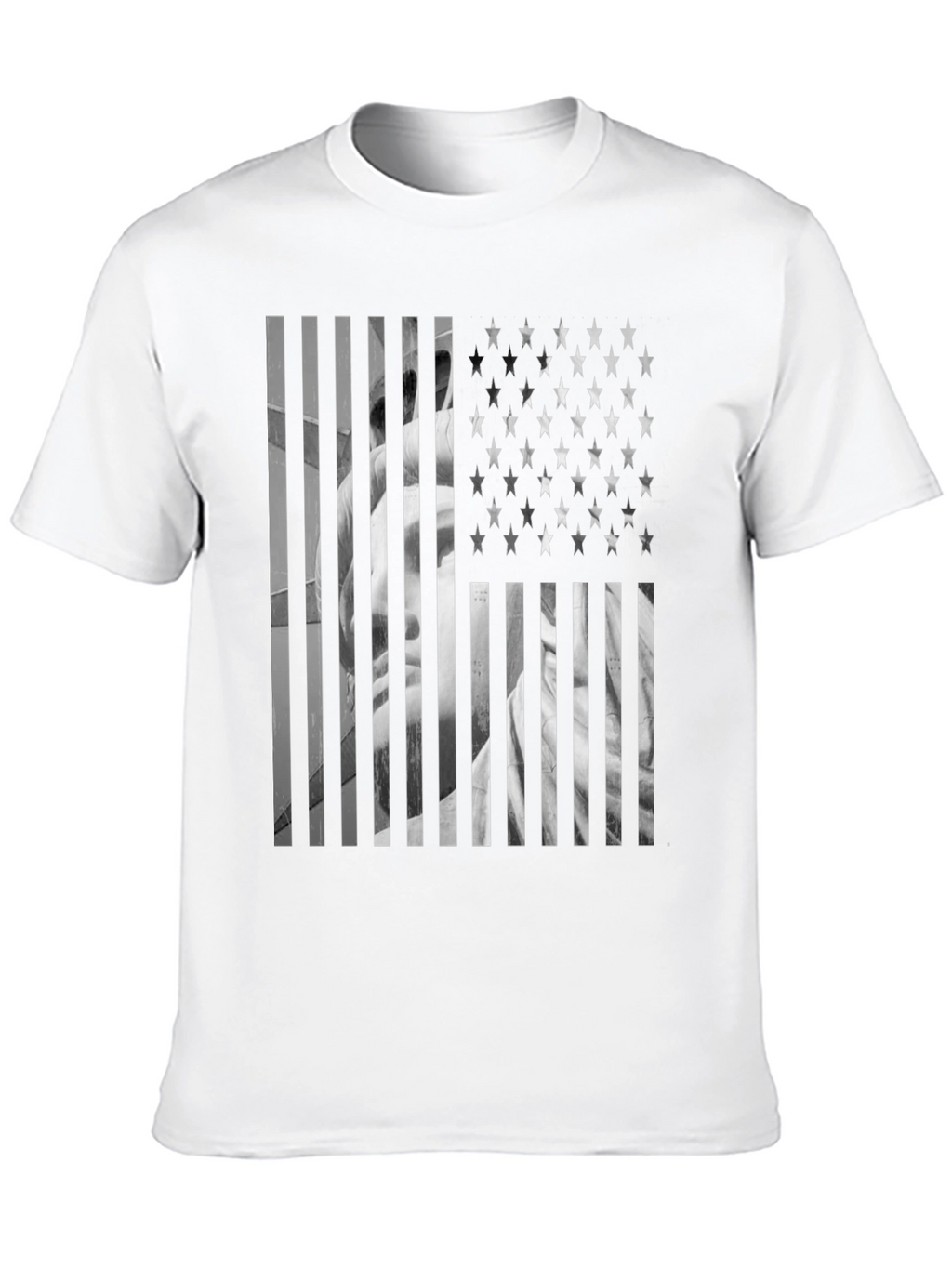 American Flag Statue T-Shirt