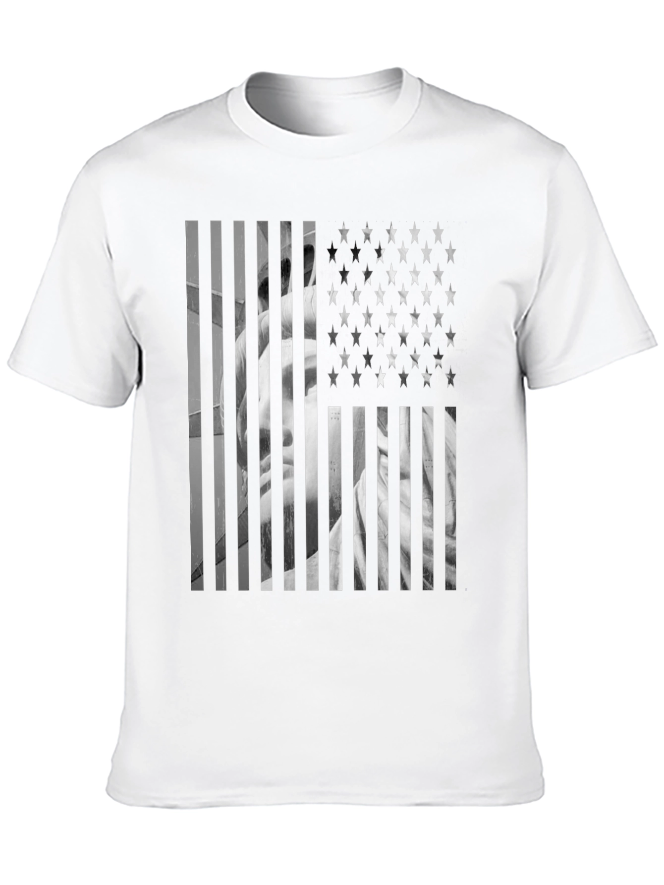 American Flag Statue T-Shirt