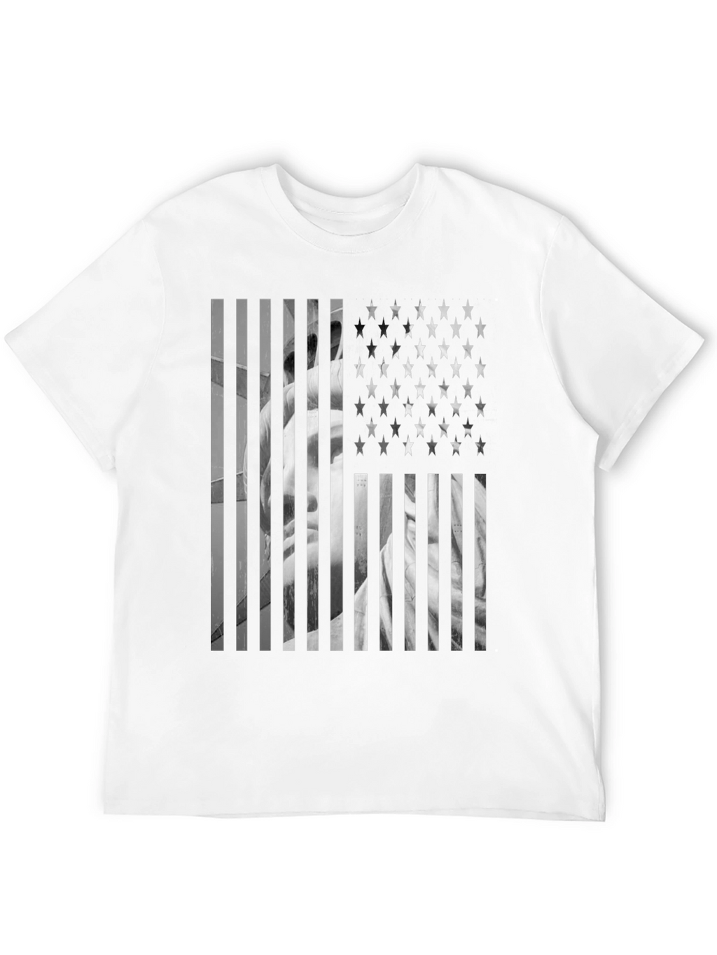 American Flag Statue T-Shirt