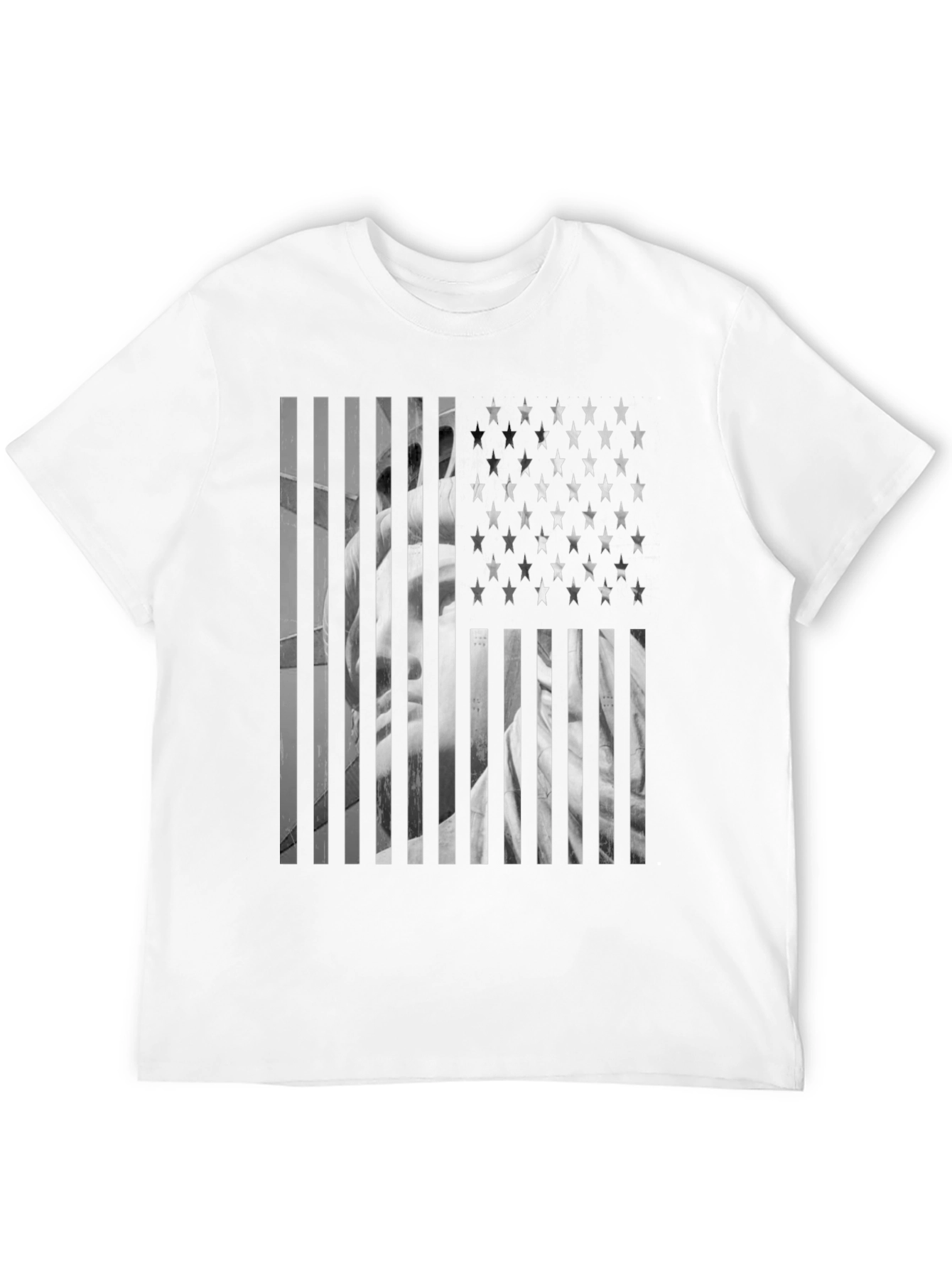 American Flag Statue T-Shirt