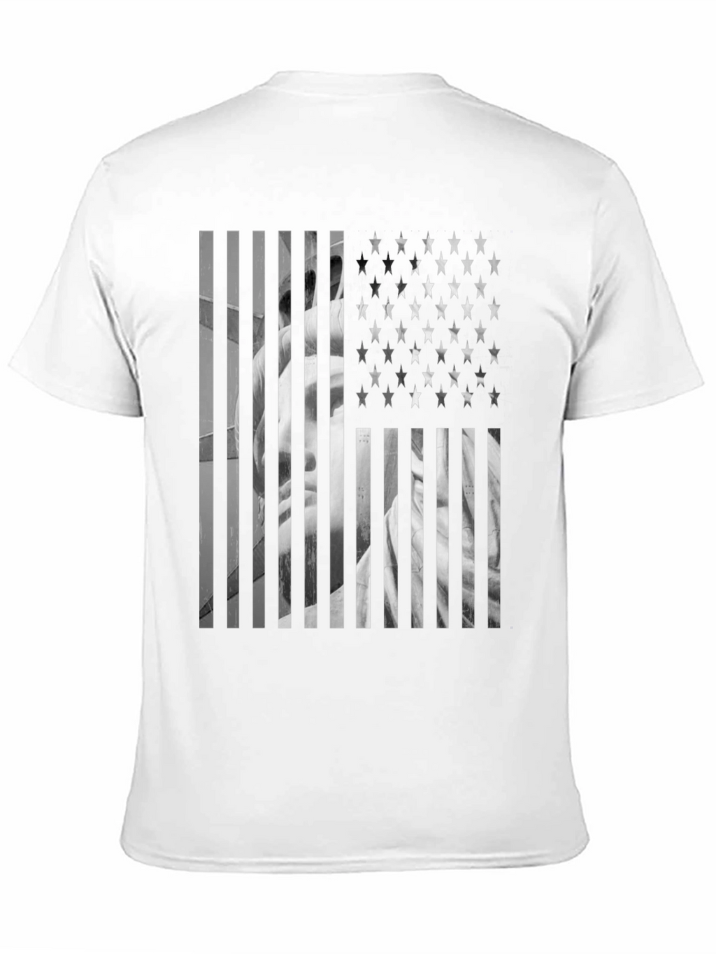 American Flag Statue T-Shirt