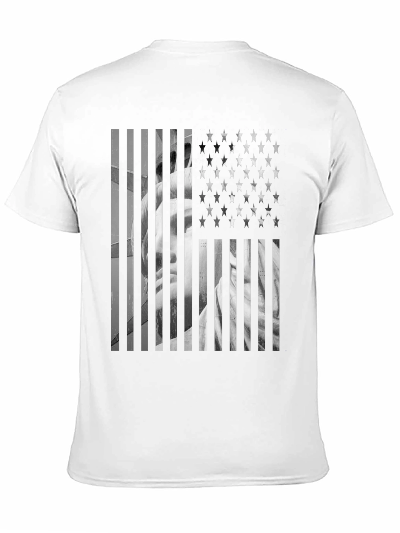 American Flag Statue T-Shirt
