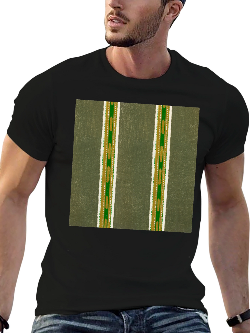 Striped Pattern T-Shirt