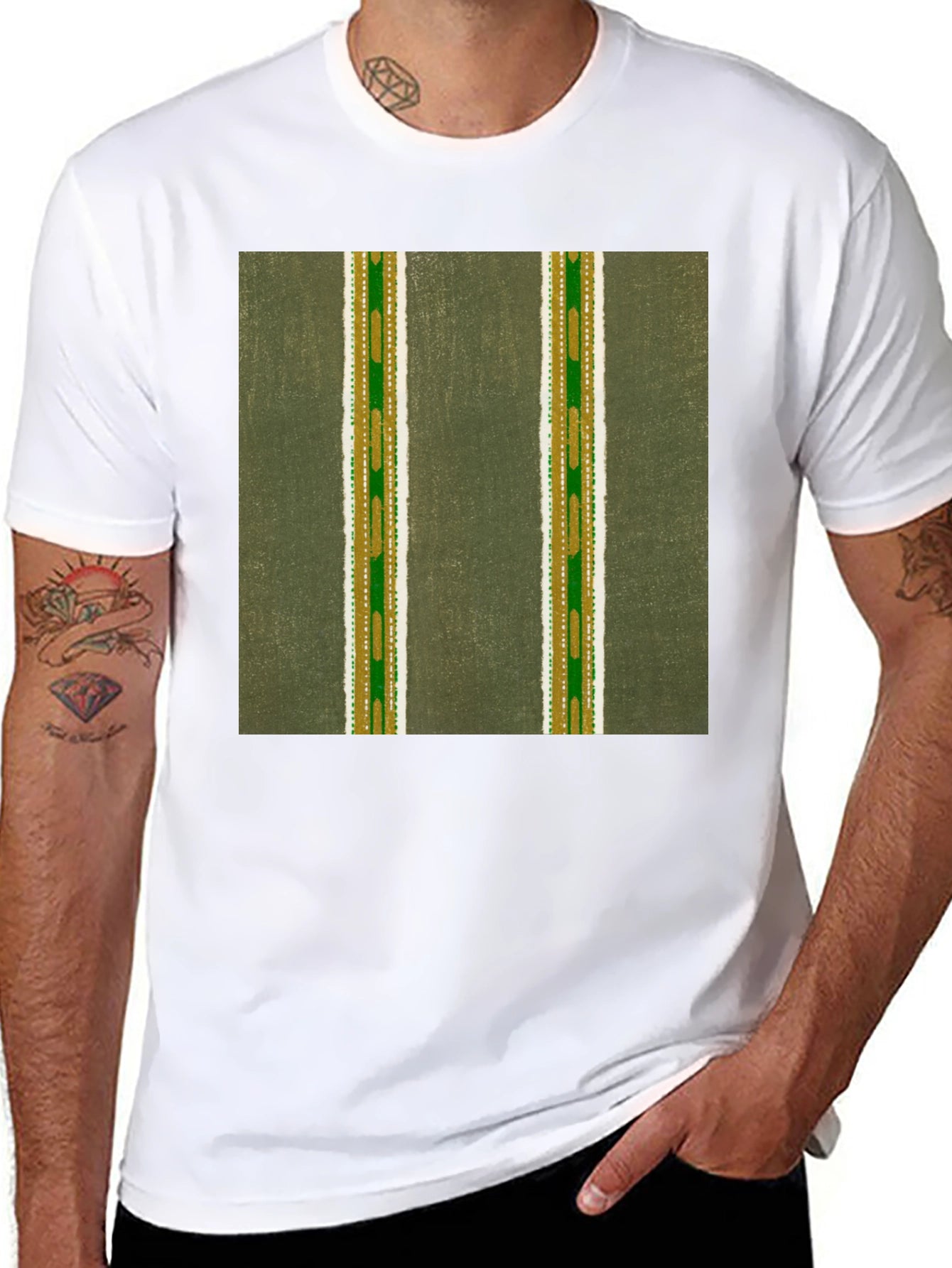 Striped Pattern T-Shirt