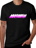 Aesthetic Graphic Print Black T-Shirt
