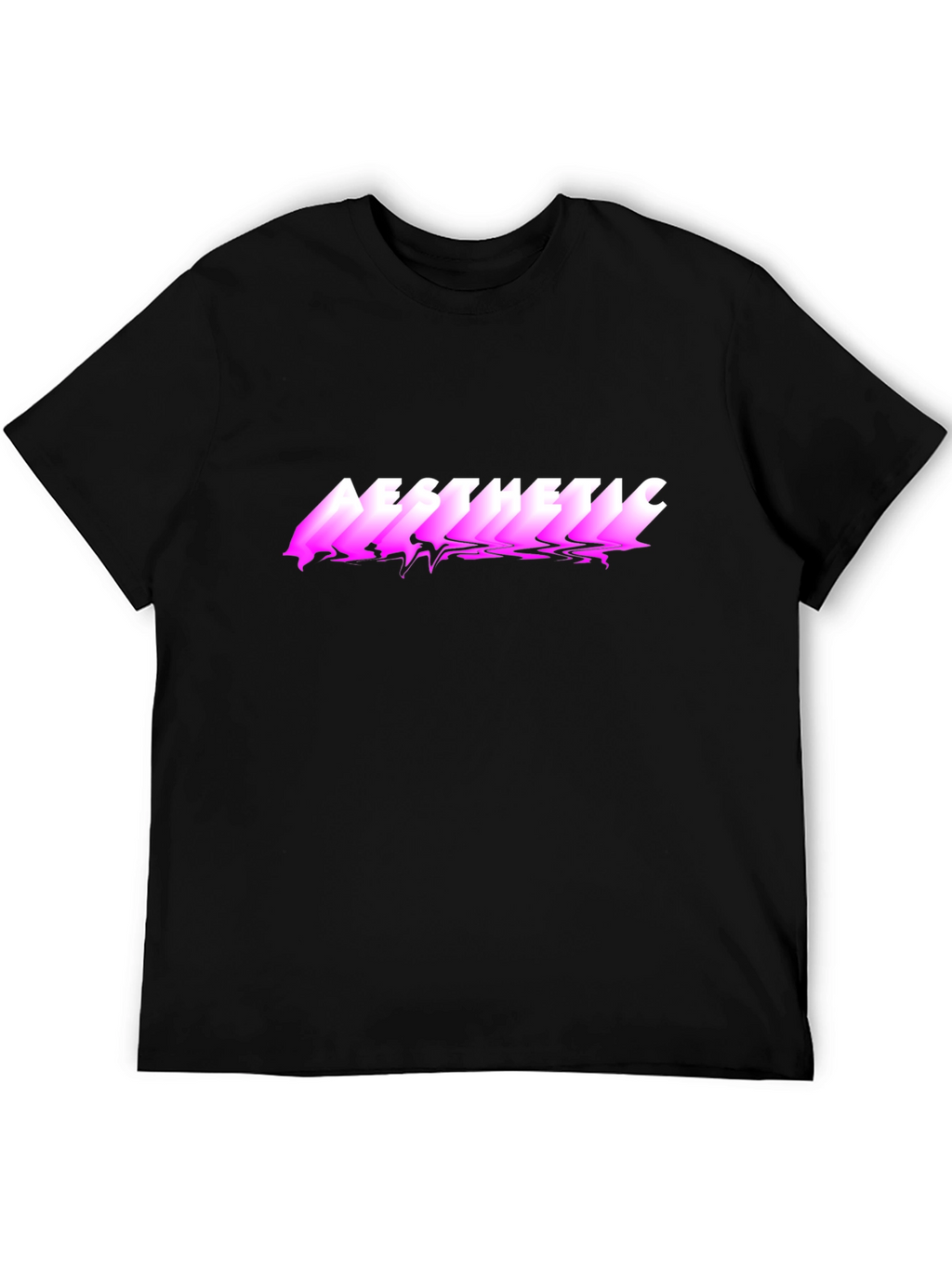 Aesthetic Graphic Print Black T-Shirt
