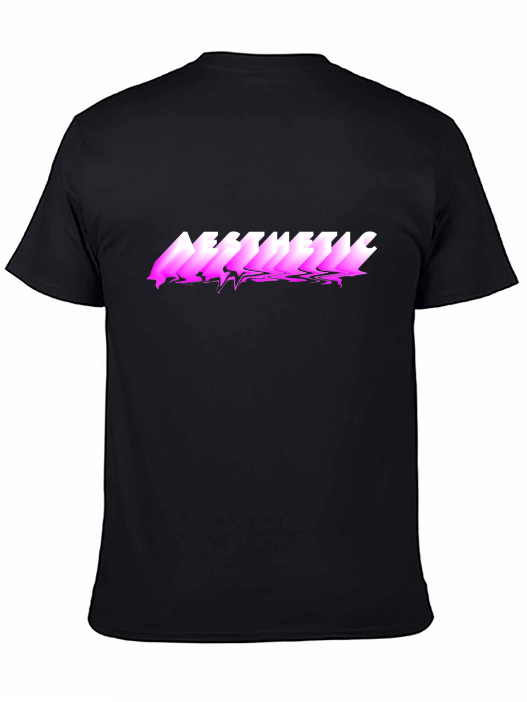 Aesthetic Graphic Print Black T-Shirt