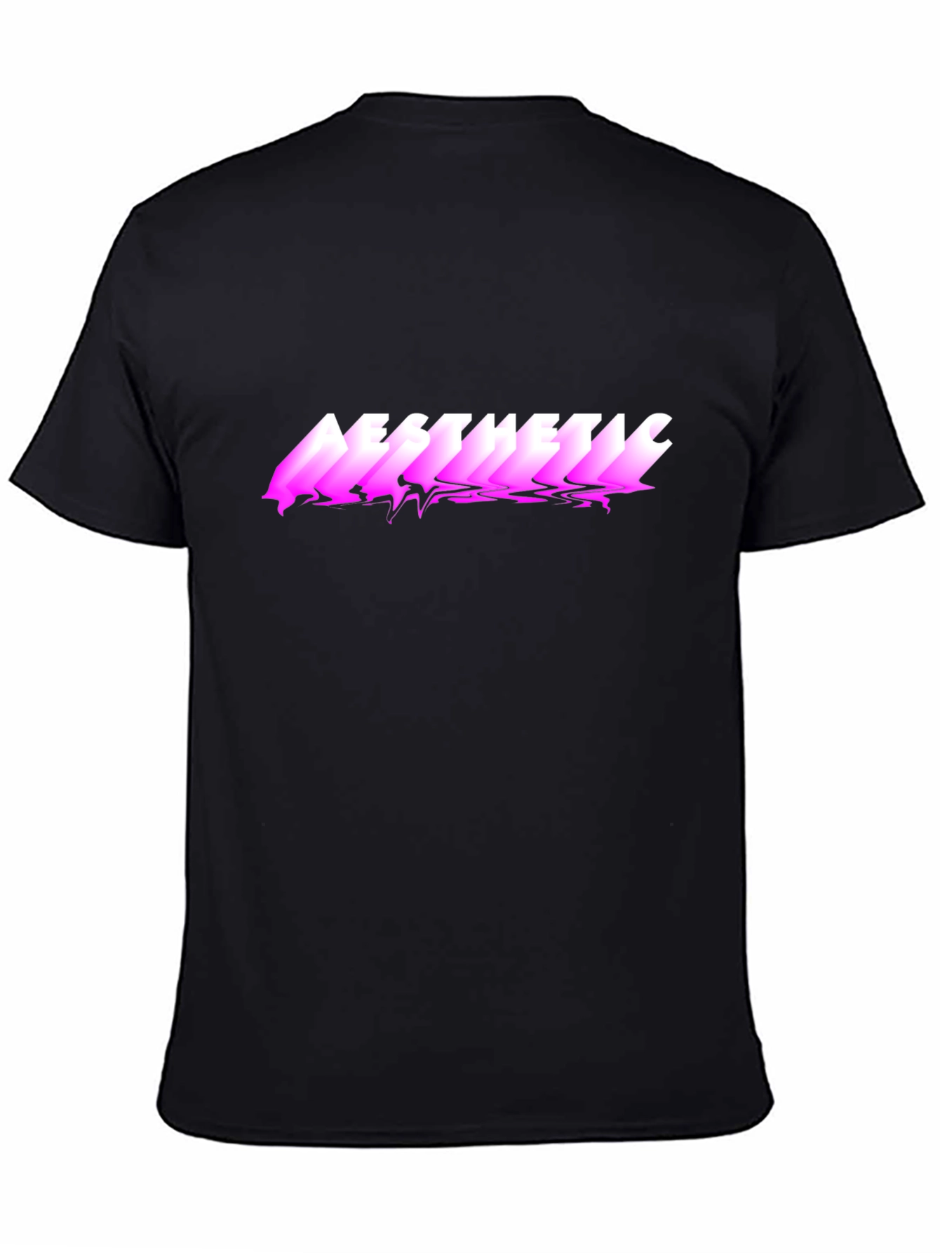 Aesthetic Graphic Print Black T-Shirt