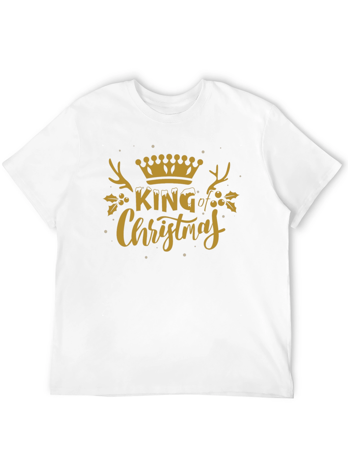 King of Christmas Graphic Tee - Holiday Festive Shirt