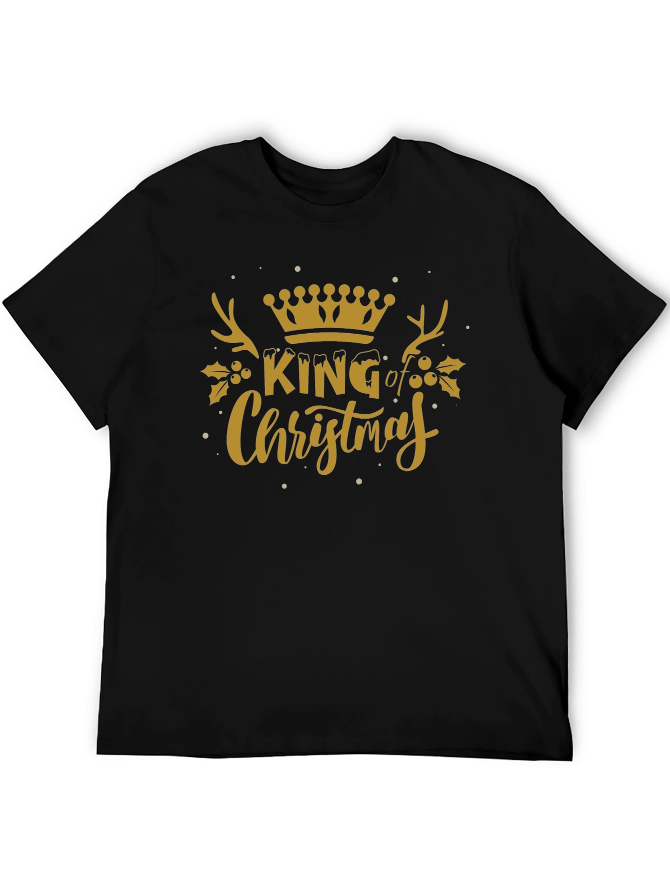 King of Christmas Graphic Tee - Holiday Festive Shirt