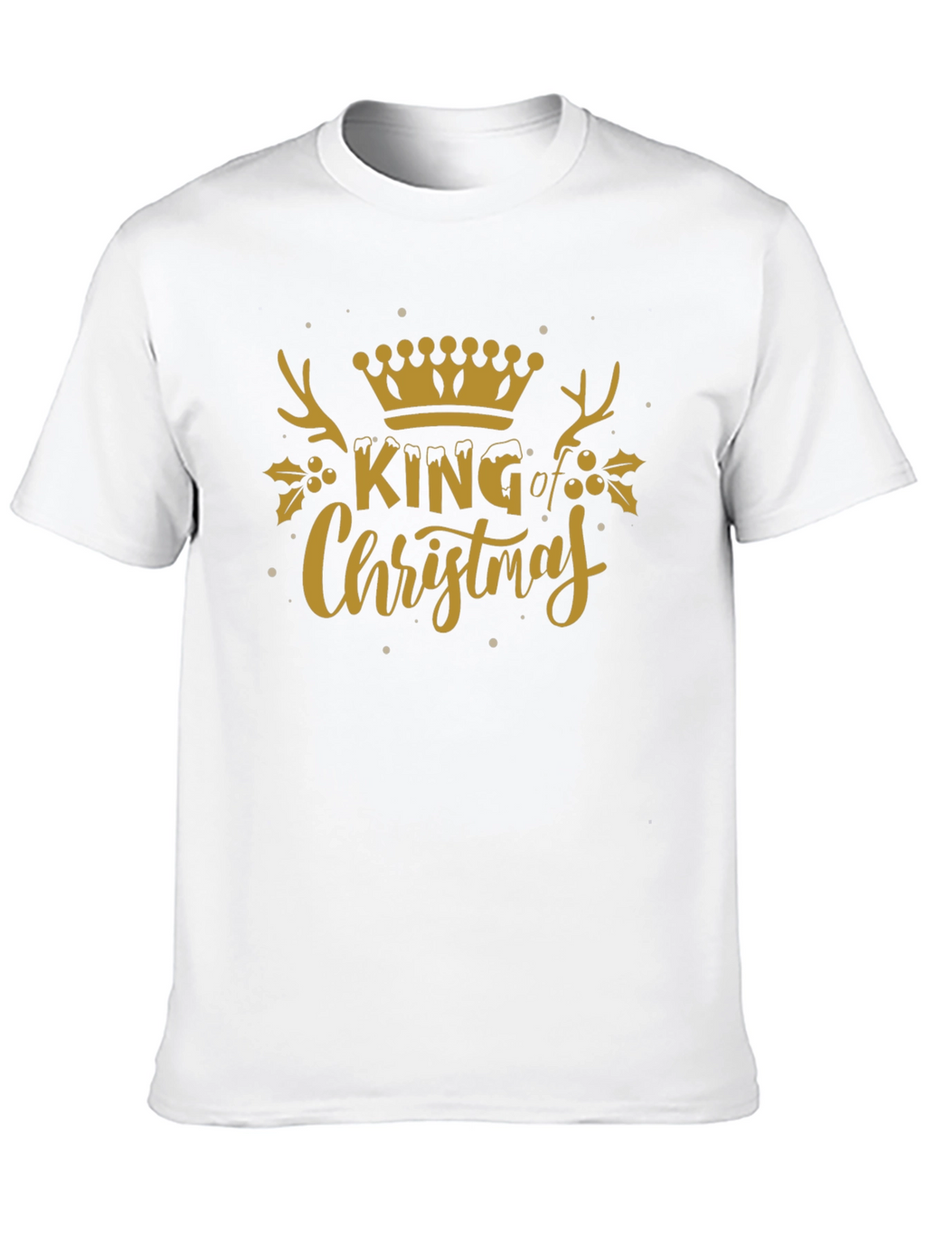King of Christmas Graphic Tee - Holiday Festive Shirt