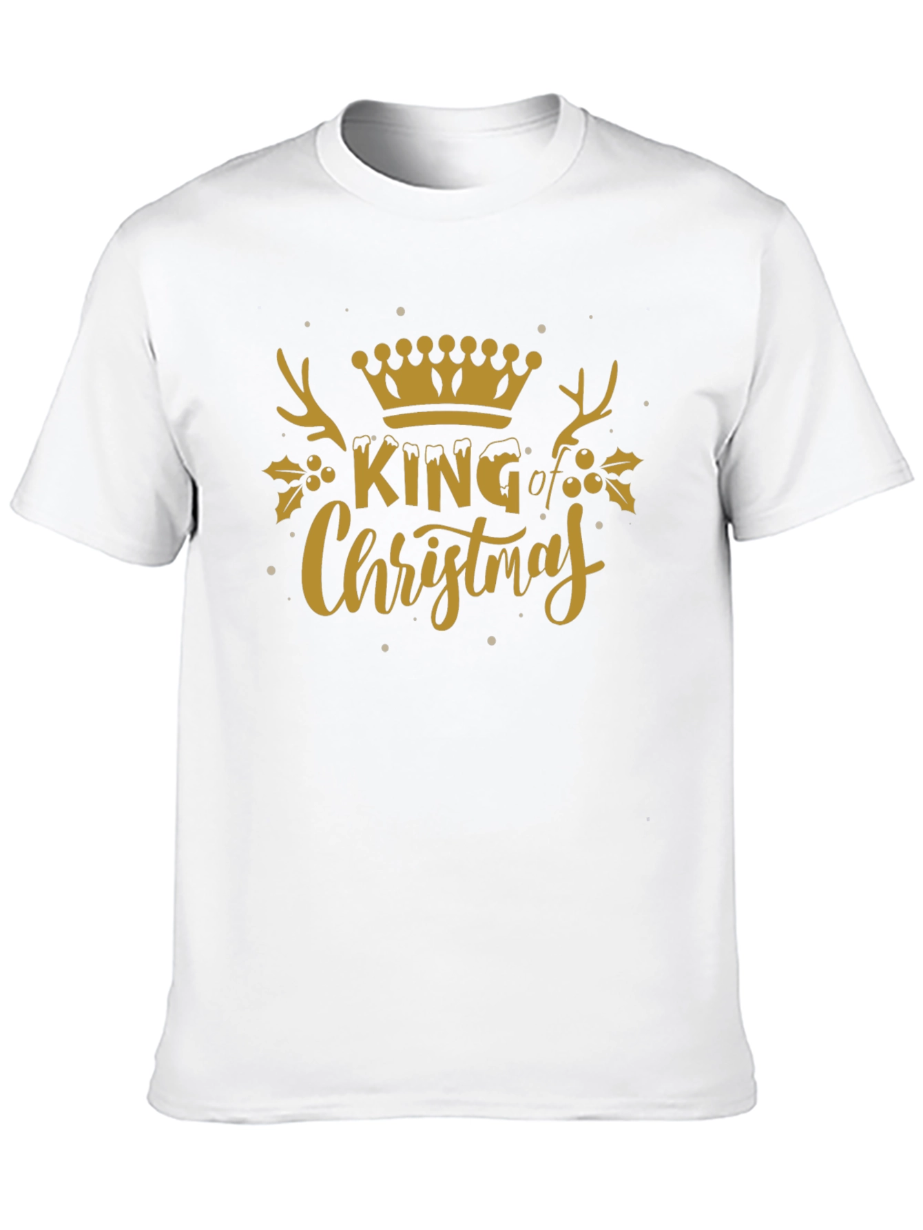 King of Christmas Graphic Tee - Holiday Festive Shirt