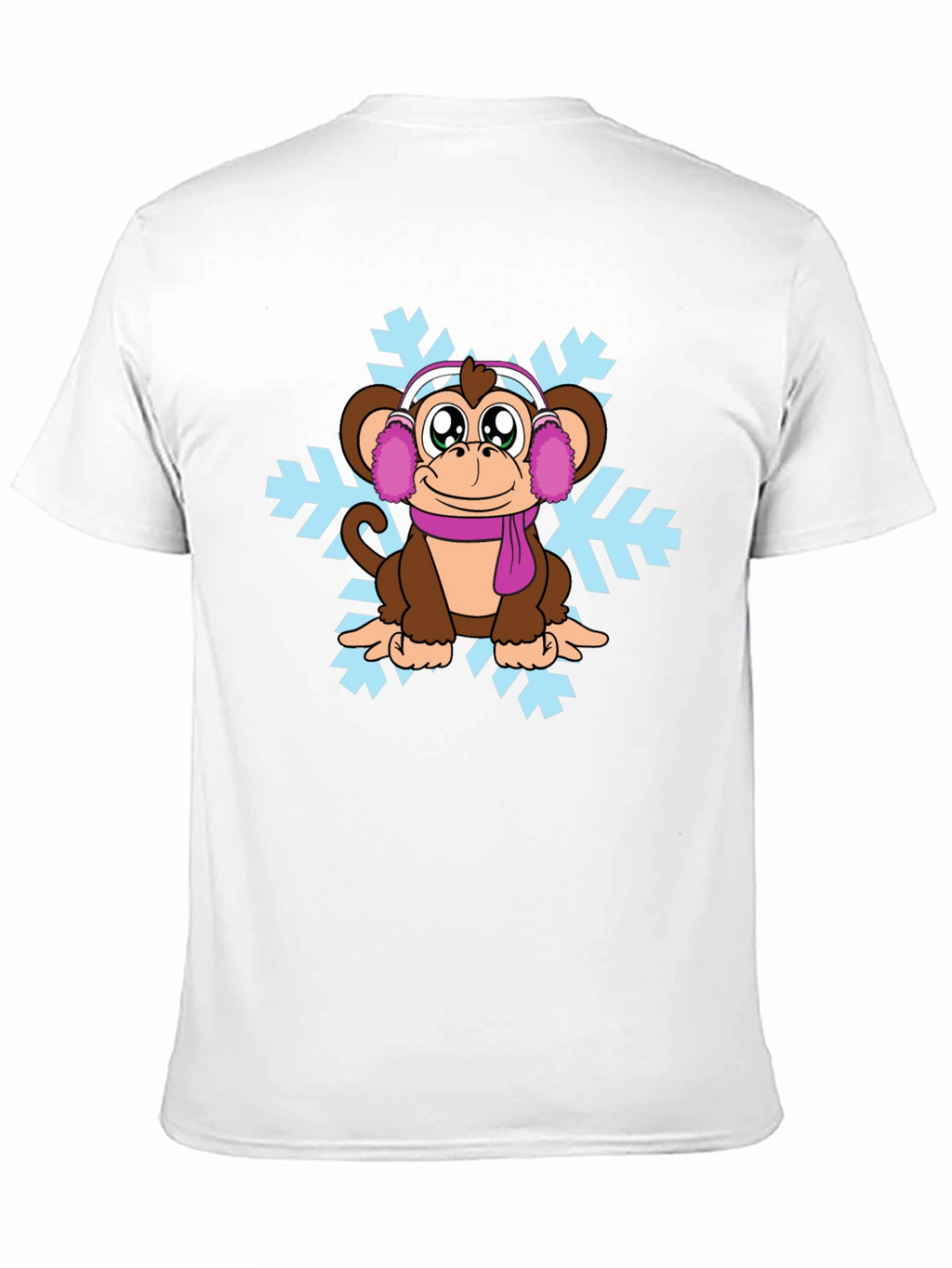 Cute Monkey Winter T-Shirt