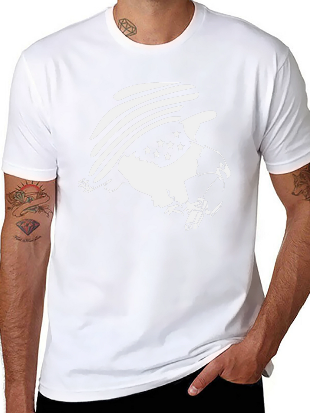 American Eagle Flag Graphic Print Tee
