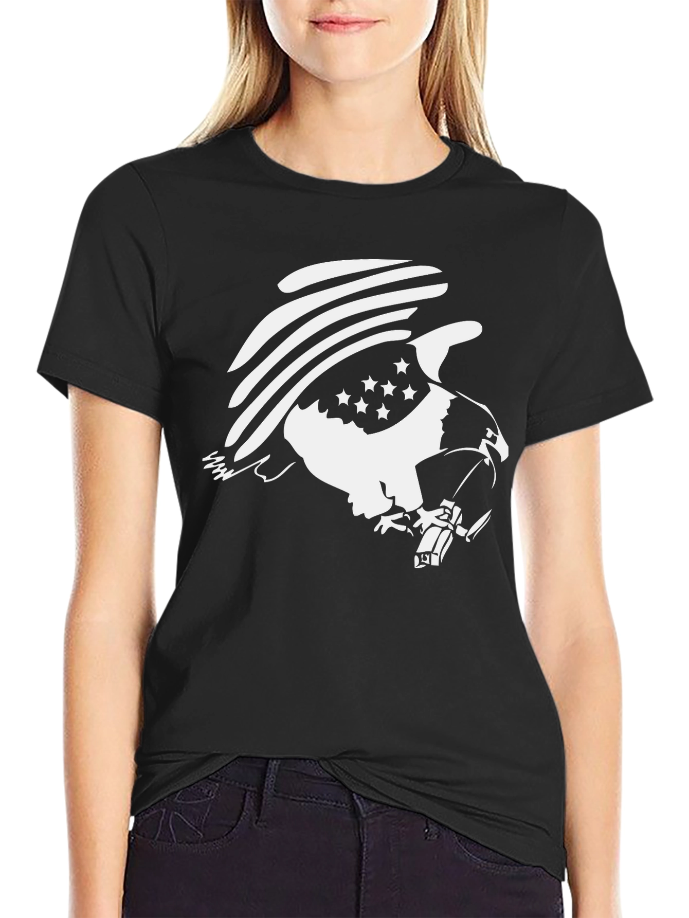 American Eagle Flag Graphic Print Tee