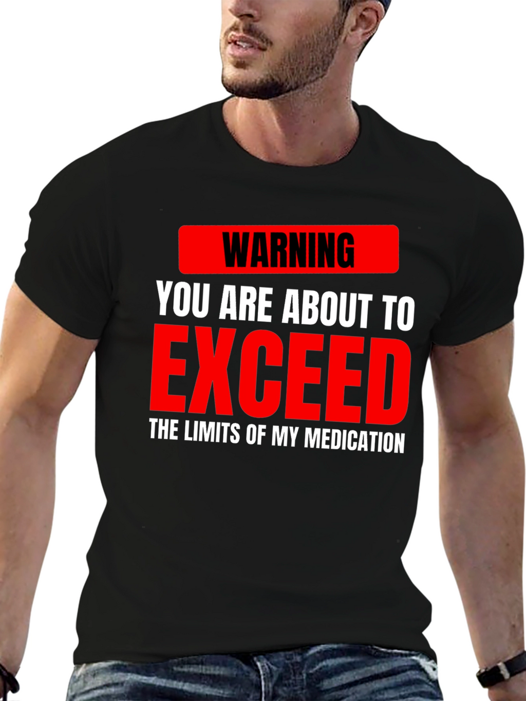 Warning Medication Limits Graphic Tee