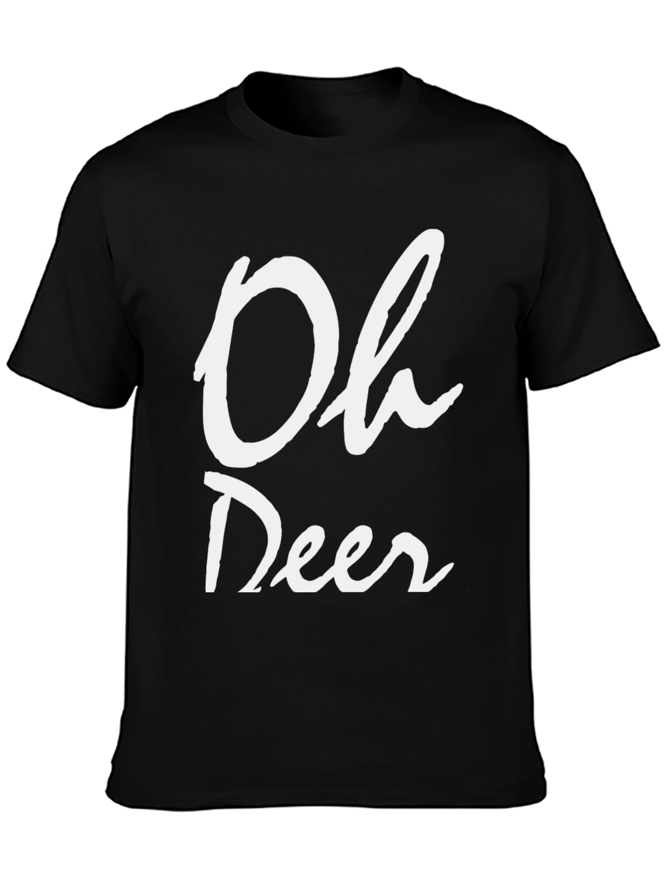 Oh Deer Black T-Shirt