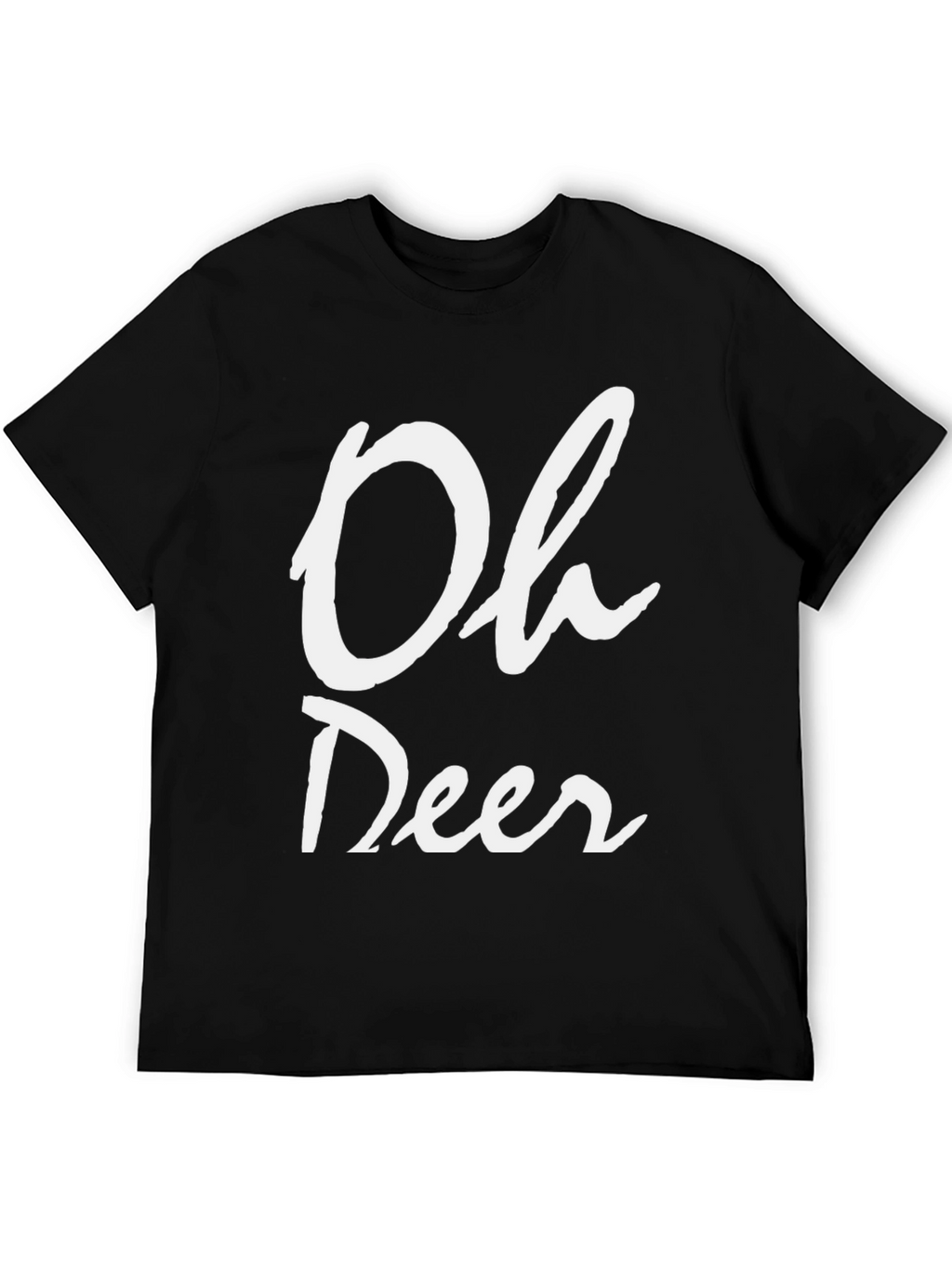 Oh Deer Black T-Shirt