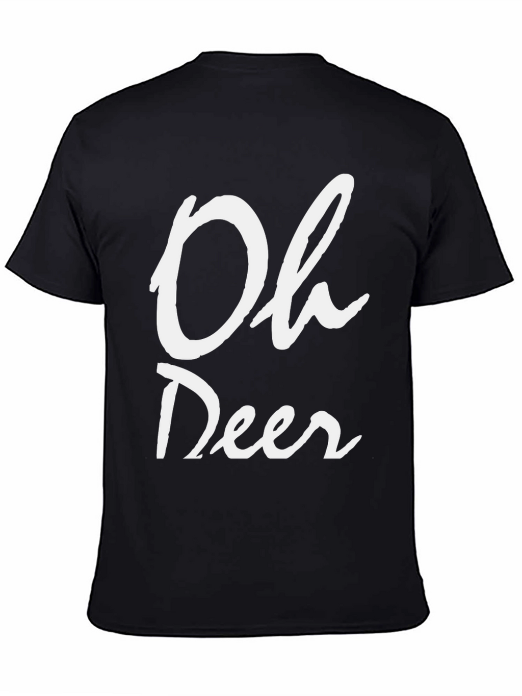Oh Deer Black T-Shirt