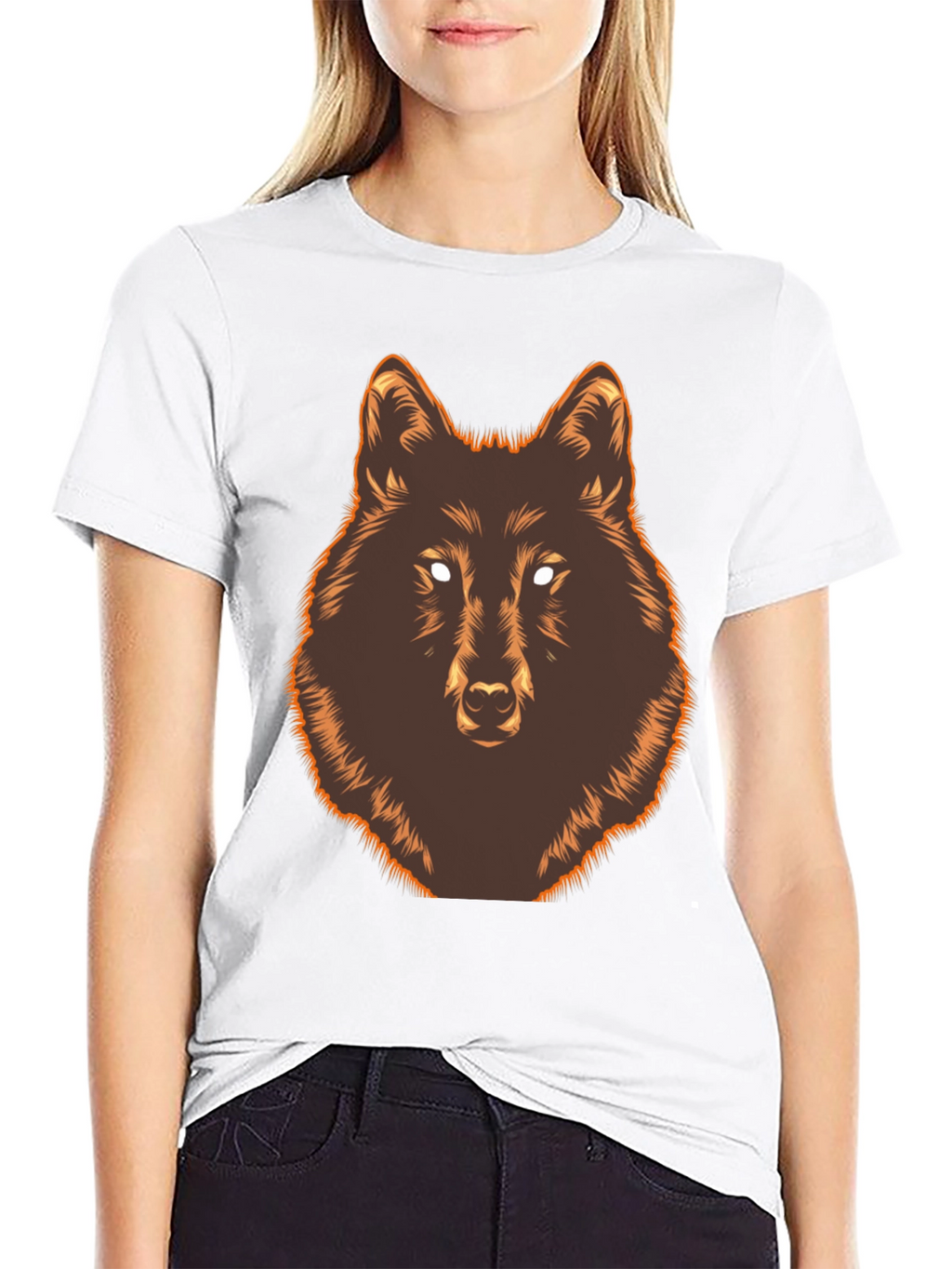 Wolf Graphic Print T-Shirt