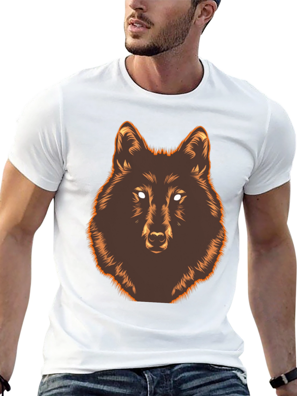 Wolf Graphic Print T-Shirt