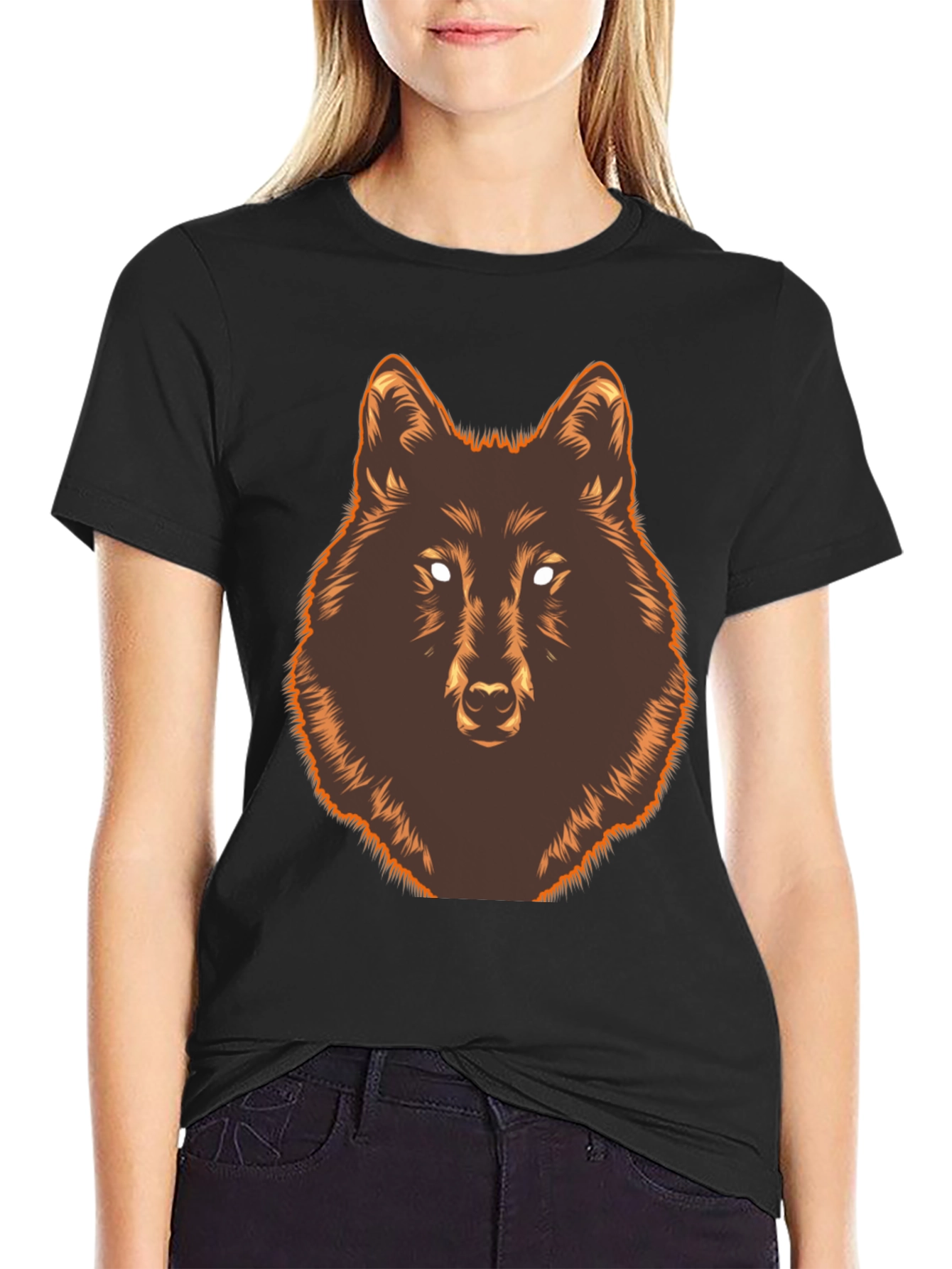 Wolf Graphic Print T-Shirt