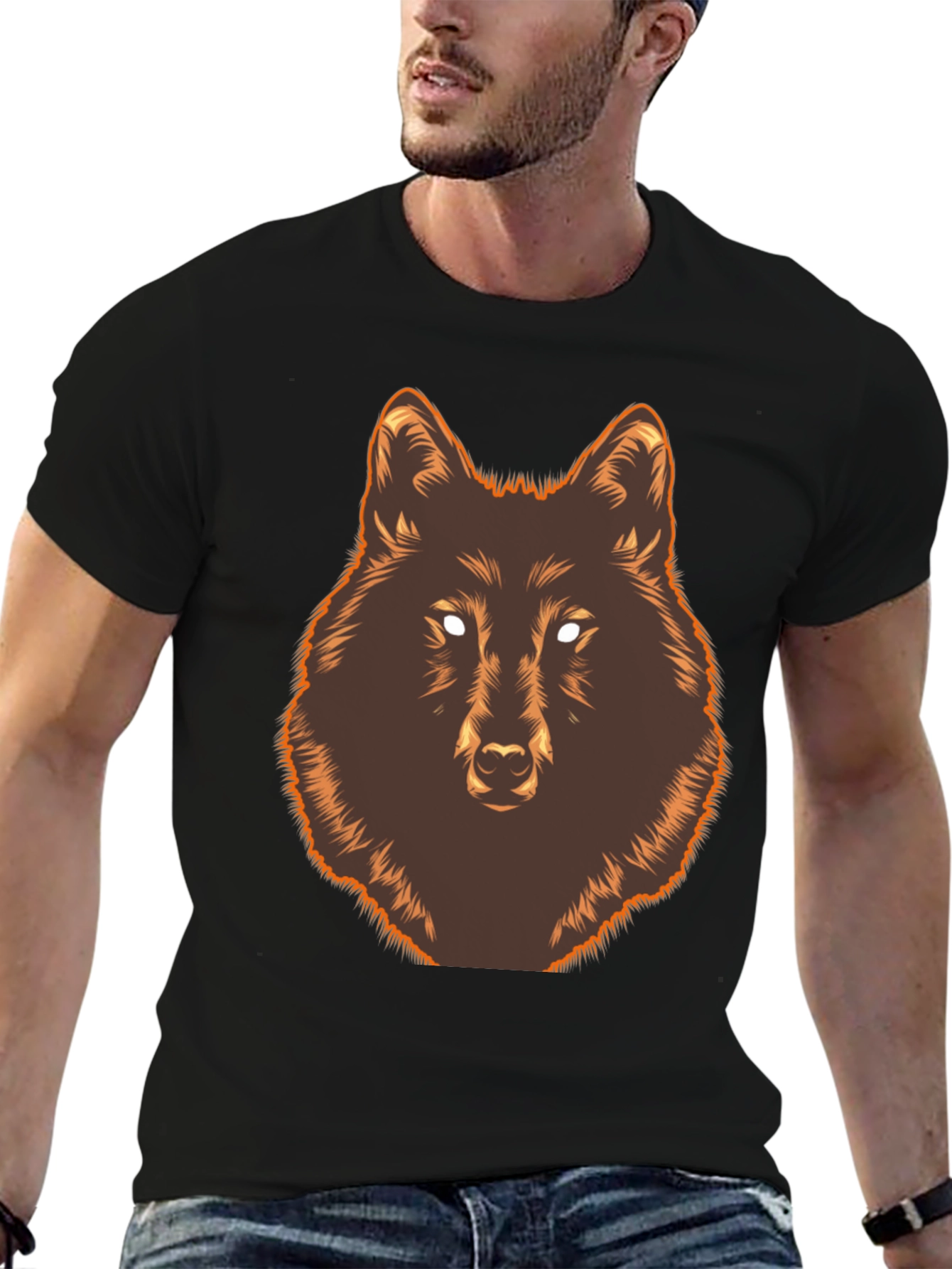 Wolf Graphic Print T-Shirt