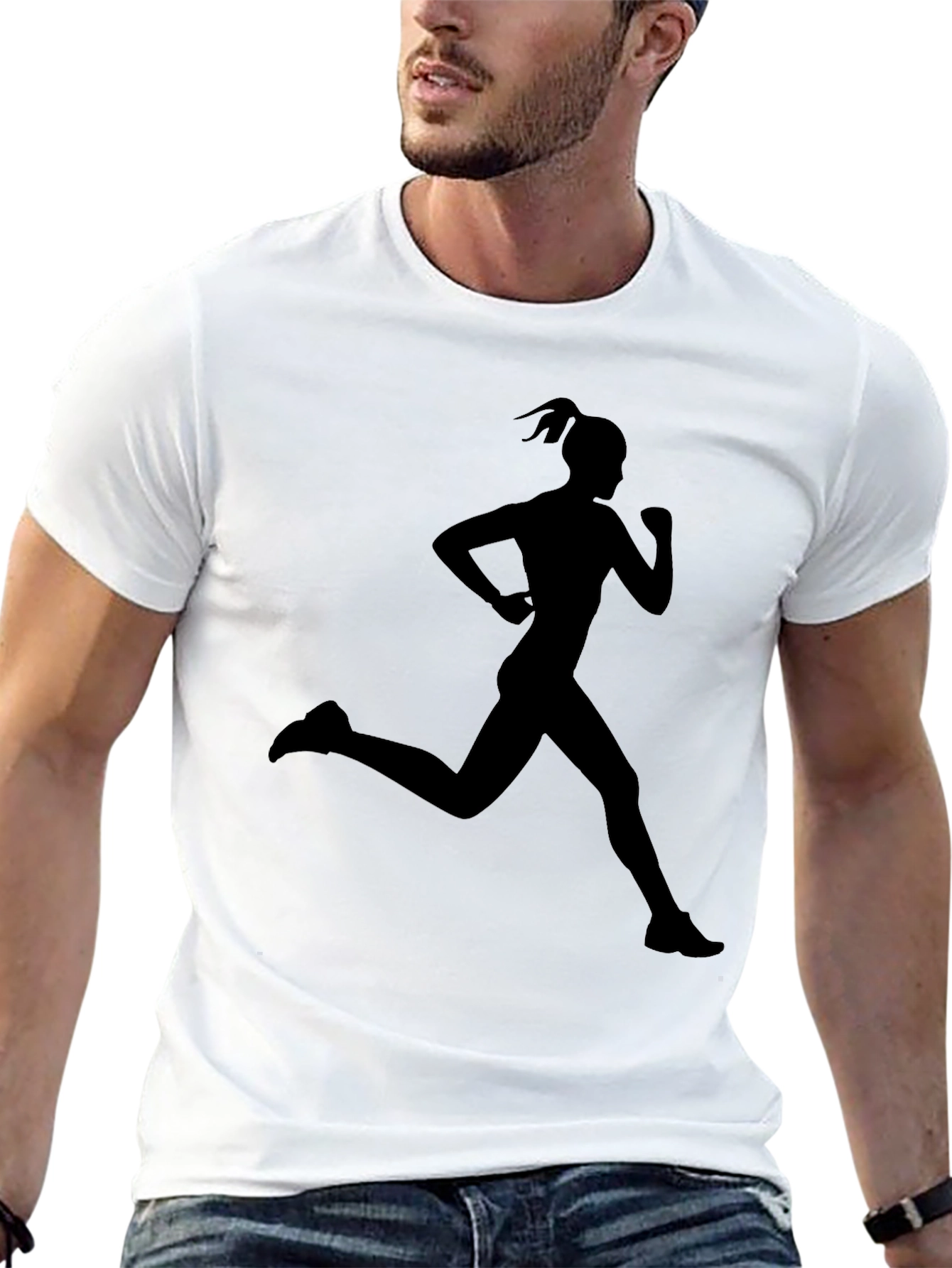Runner Silhouette Black T-Shirt