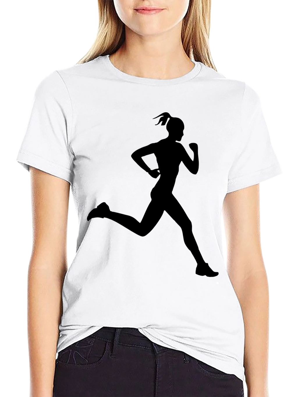 Runner Silhouette Black T-Shirt