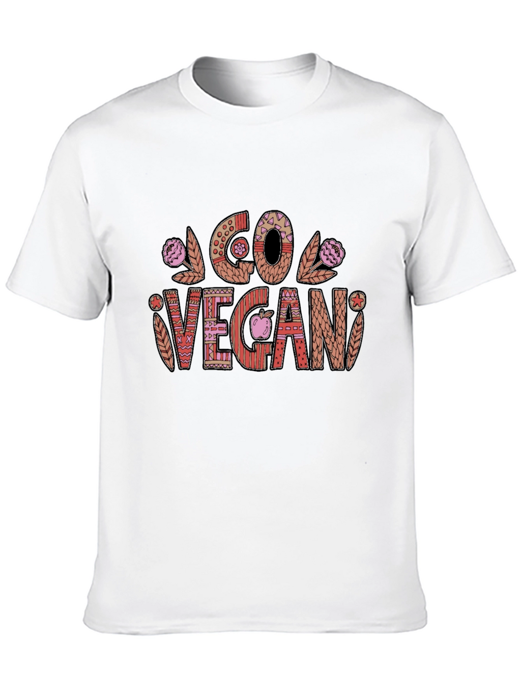 Go Vegan Graphic Tee - Stylish Vegetarian Lifestyle Shirt