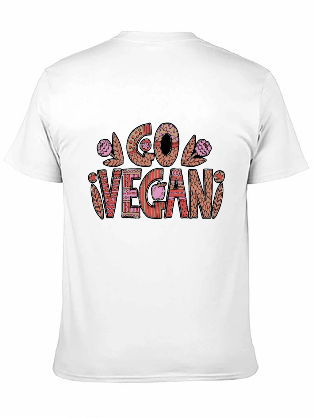 Go Vegan Graphic Tee - Stylish Vegetarian Lifestyle Shirt