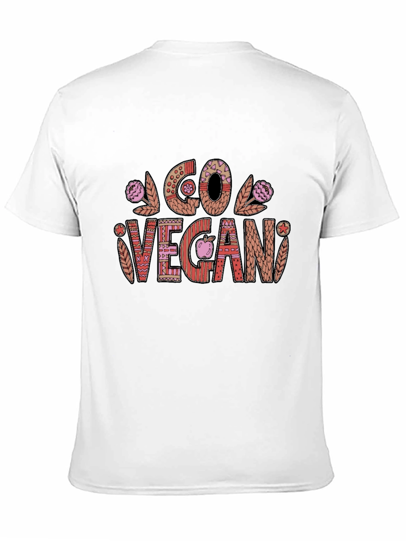 Go Vegan Graphic Tee - Stylish Vegetarian Lifestyle Shirt