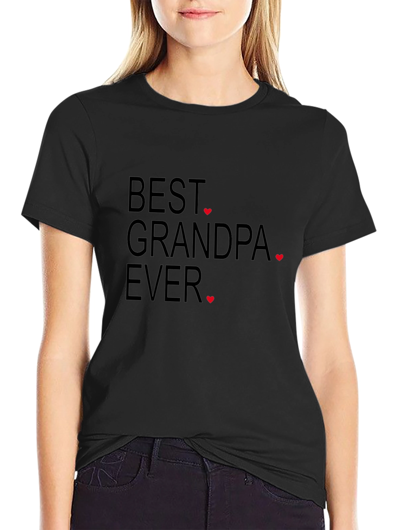 Best Grandpa Ever Black T-Shirt - Great Gift Idea!