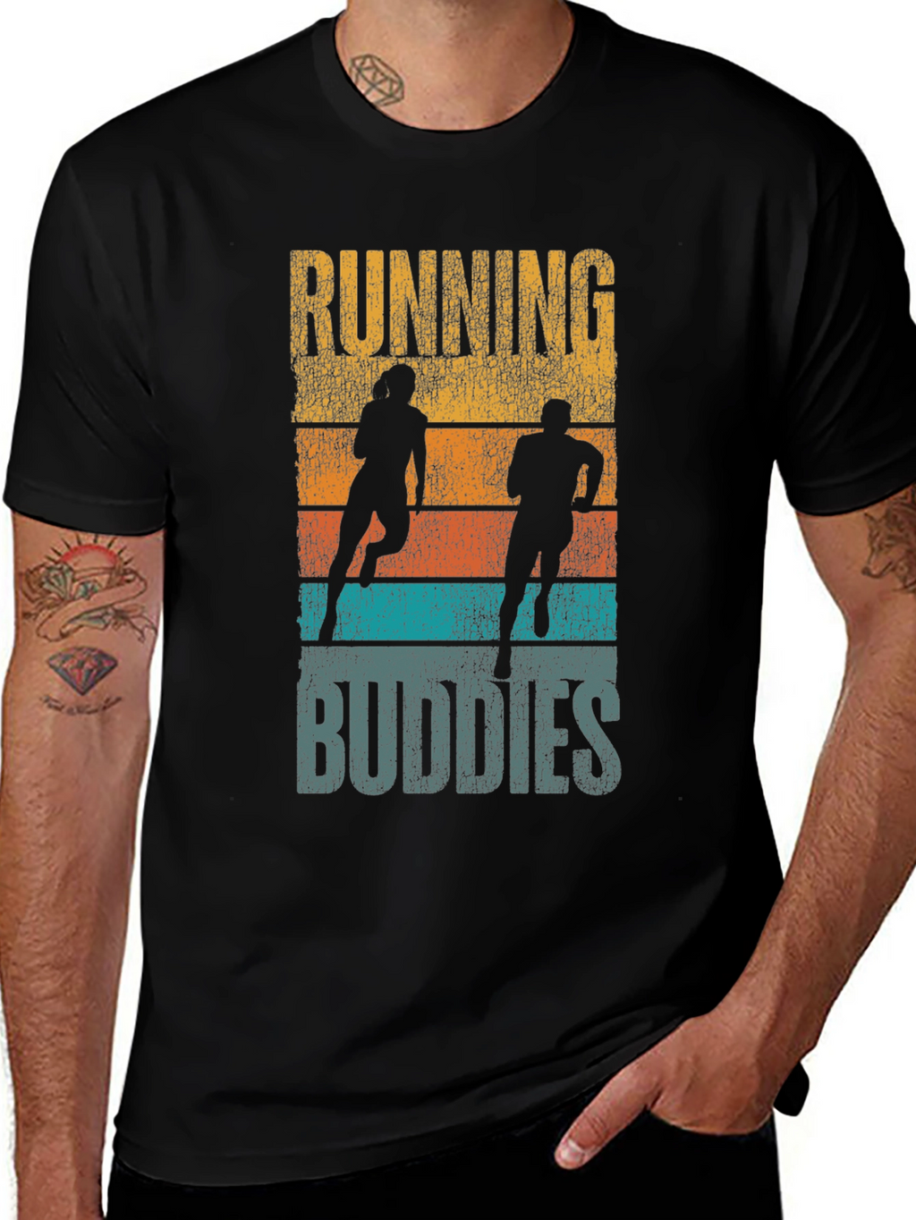 Running Buddies Graphic Tee - Athletic Casual