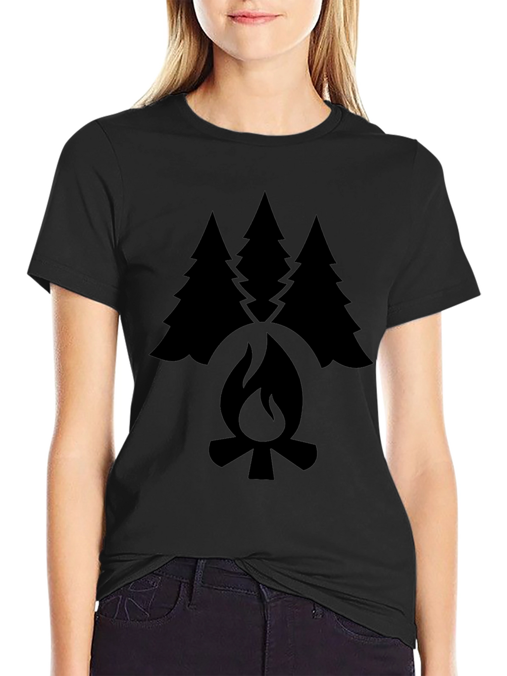 Campfire & Trees Graphic Tee
