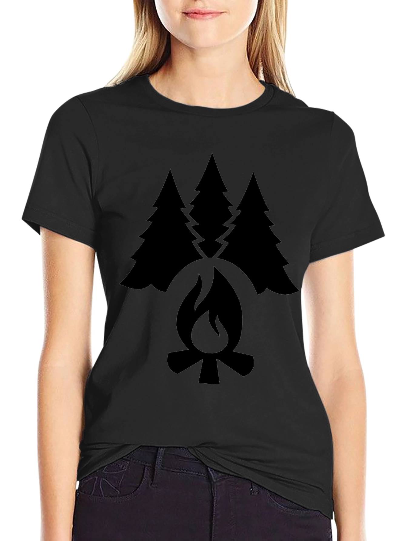 Campfire & Trees Graphic Tee