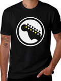 Guitar Headstock Graphic Tee - Black