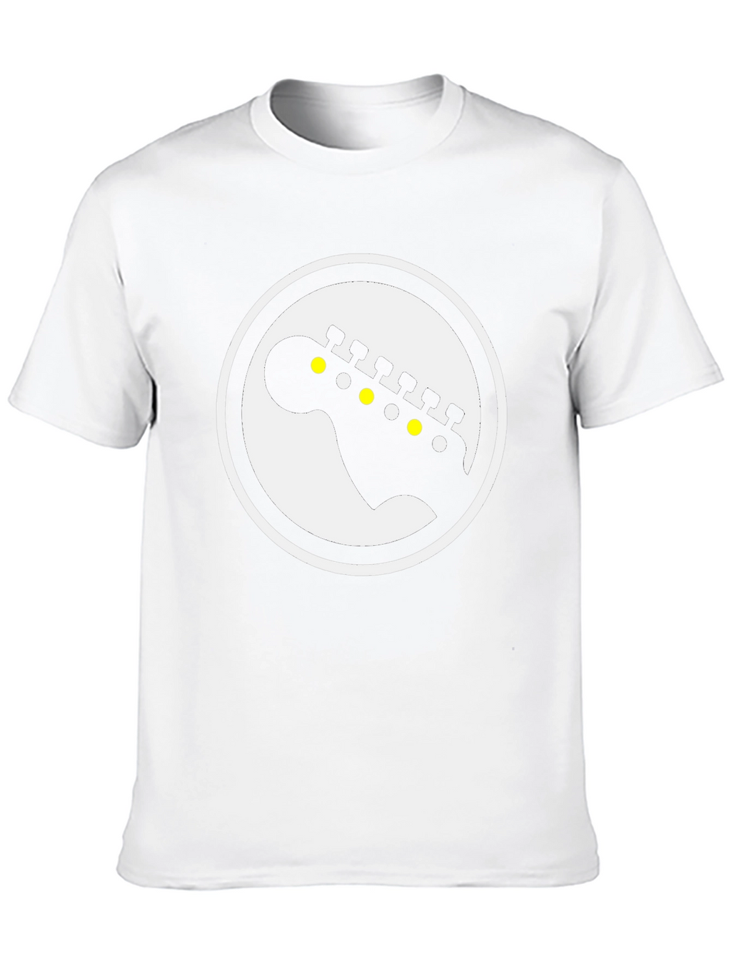 Guitar Headstock Graphic Tee - Black