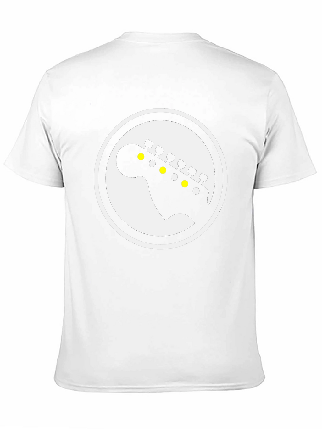 Guitar Headstock Graphic Tee - Black
