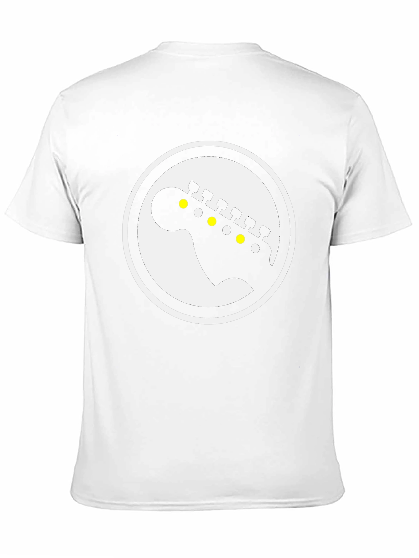 Guitar Headstock Graphic Tee - Black