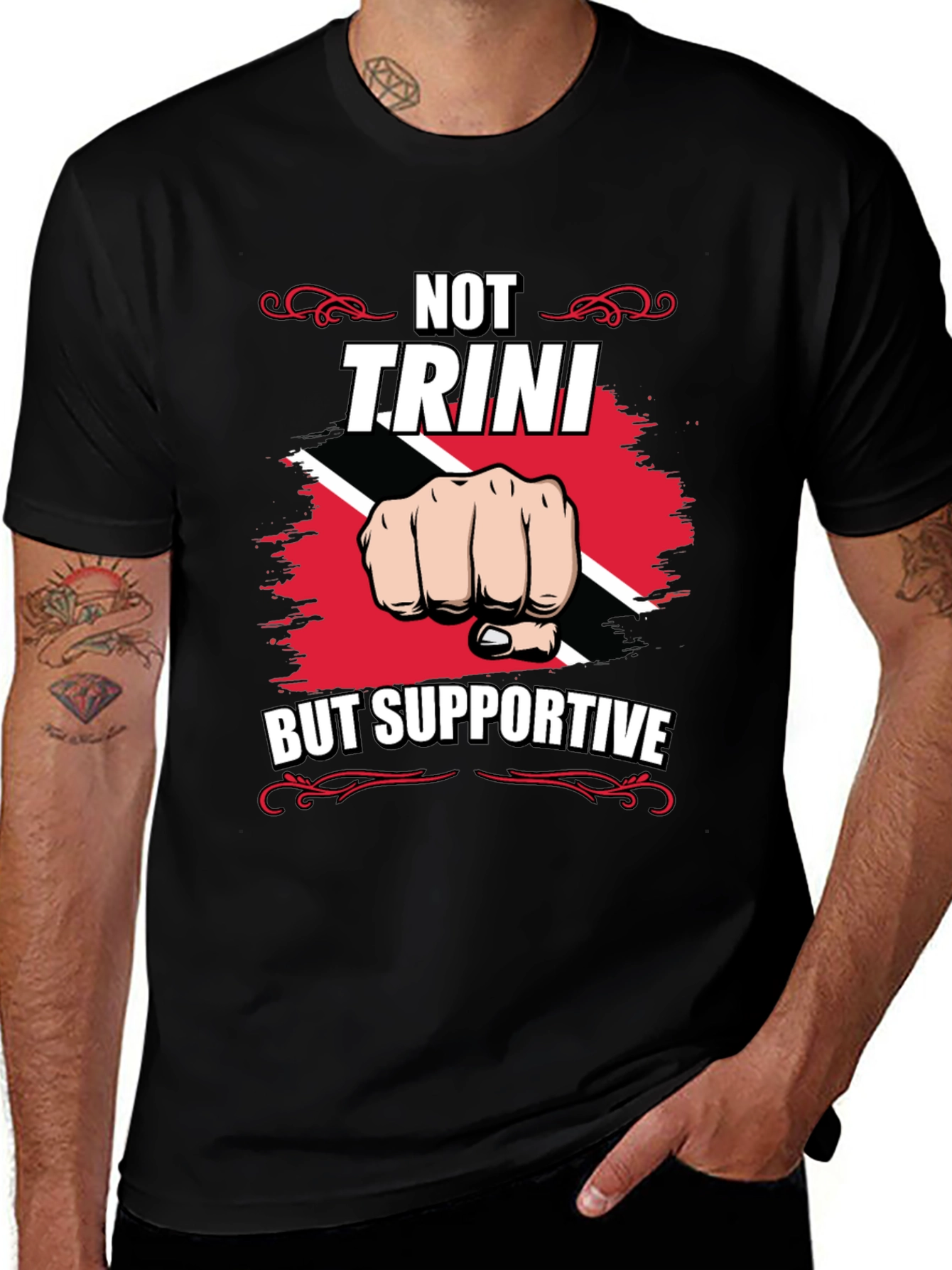 Trini Supporter Tee - Trinidad & Tobago Pride