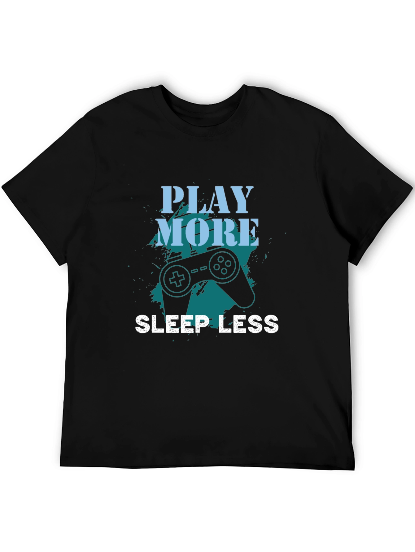 Play More Sleep Less Gamer Graphic Tee - Soft Cotton
