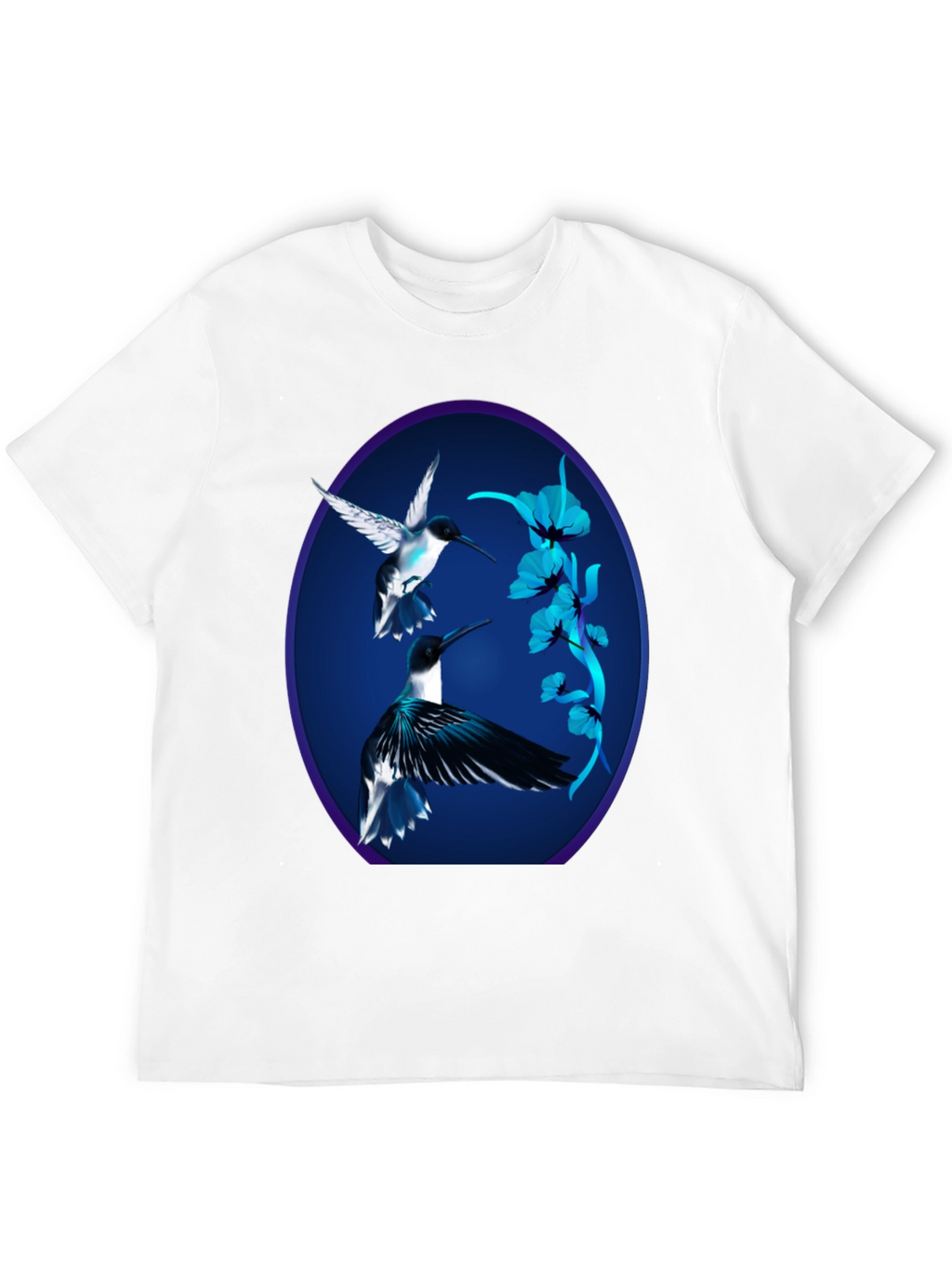 Hummingbird Graphic Black Tee