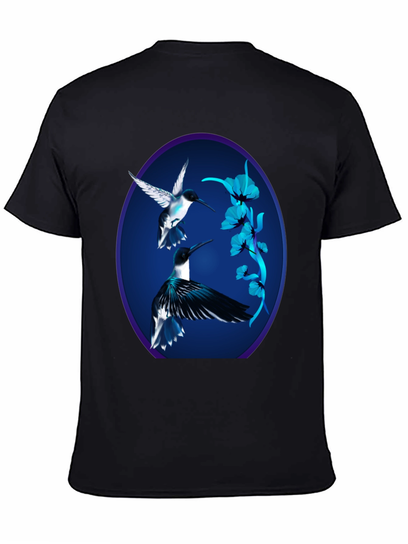 Hummingbird Graphic Black Tee