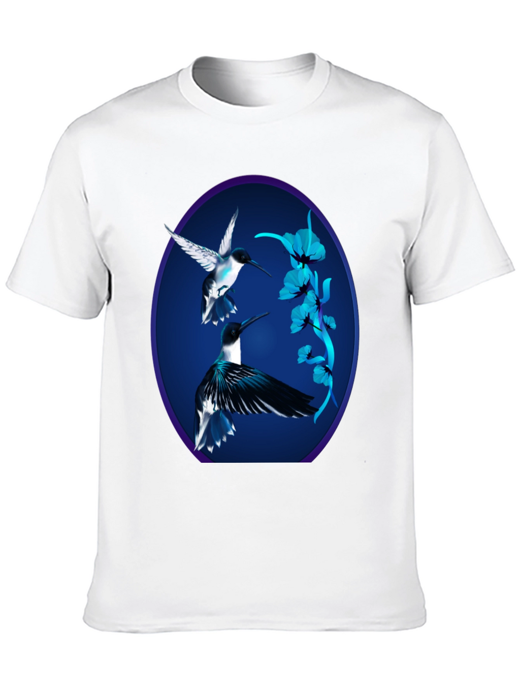 Hummingbird Graphic Black Tee